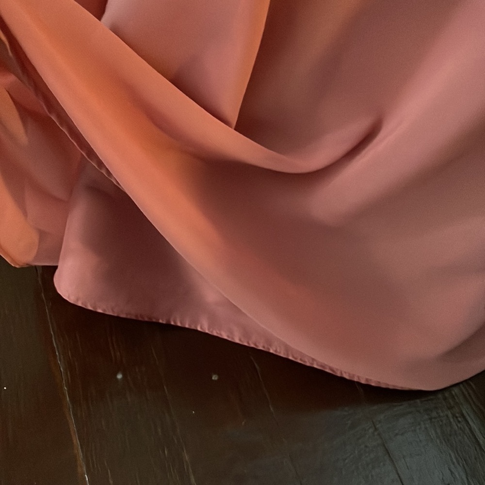 Women's David’s Bridal Chiffon The Daydream Dress V-Neck Bridesmaid Formal Dress - Picture 7 of 15